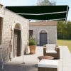 Toldo de pie manual retráctil gris antracita 350x250 cm