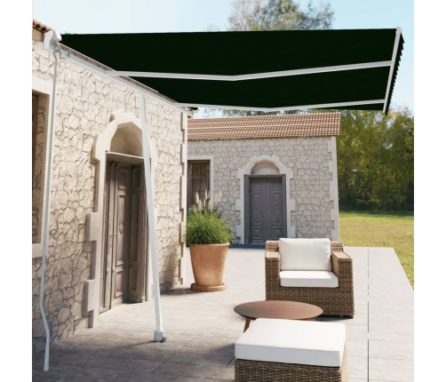 Toldo de pie manual retráctil gris antracita 350x250 cm