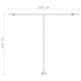 Toldo retráctil manual con LED antracita 350x250 cm