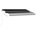 Toldo retráctil manual con LED antracita 350x250 cm