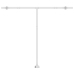 Toldo retráctil manual con LED antracita 350x250 cm