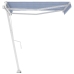 Toldo de pie automático azul y blanco 350x250 cm