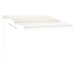 Toldo de pie automático crema 350x250 cm