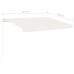 Toldo de pie automático crema 350x250 cm
