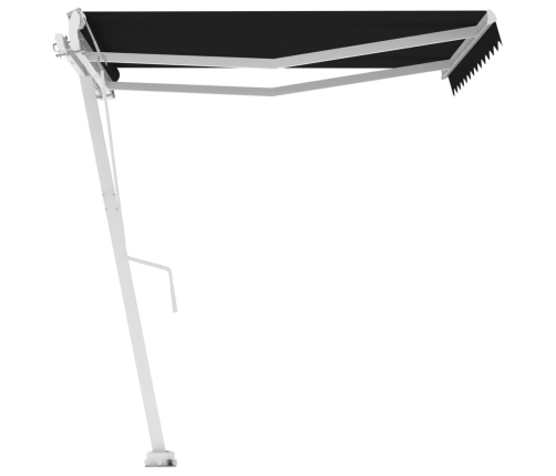 Toldo de pie automático gris antracita 350x250 cm