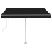 Toldo de pie automático gris antracita 350x250 cm
