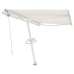 Toldo automático con LED y sensor de viento crema 350x250 cm