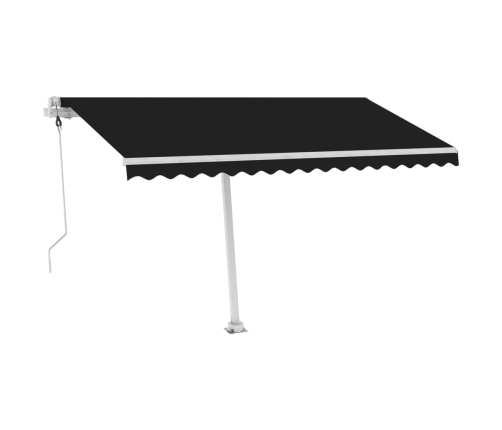 Toldo de pie automático gris antracita 400x300 cm