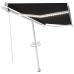 Toldo automático LED y sensor de viento antracita 400x300 cm