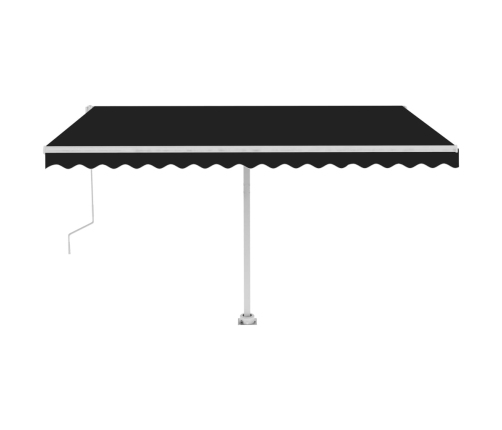 Toldo automático LED y sensor de viento antracita 400x300 cm