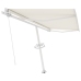 Toldo de pie retráctil manual crema 450x300 cm