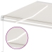 Toldo retráctil manual con LED color crema 450x300 cm