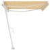 Toldo de pie automático amarillo y blanco 450x300 cm