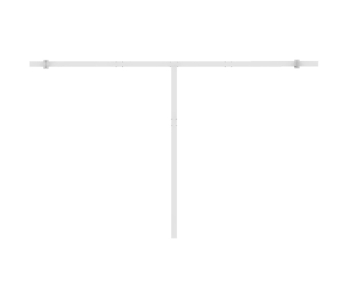 Toldo automático LED sensor de viento azul y blanco 450x300 cm