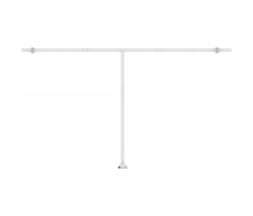 Toldo automático LED sensor de viento azul y blanco 500x300 cm