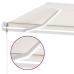 Toldo automático con LED sensor de viento crema 600x300 cm