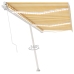 Toldo manual retráctil con LED amarillo y blanco 600x350 cm