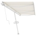 Toldo de pie automático crema 600x350 cm