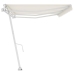 Toldo de pie automático crema 600x350 cm