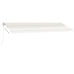 Toldo de pie automático crema 600x350 cm
