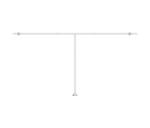 Toldo de pie automático crema 600x350 cm