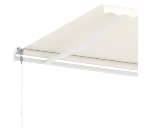 Toldo de pie automático crema 600x350 cm