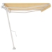 Toldo de pie automático amarillo y blanco 600x350 cm
