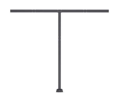 Toldo de pie retráctil manual naranja y marrón 300x250 cm