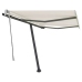 Toldo de pie retráctil manual crema 350x250 cm