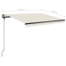 Toldo de pie retráctil manual crema 350x250 cm