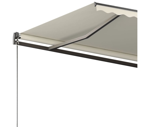 Toldo de pie automático crema 350x250 cm