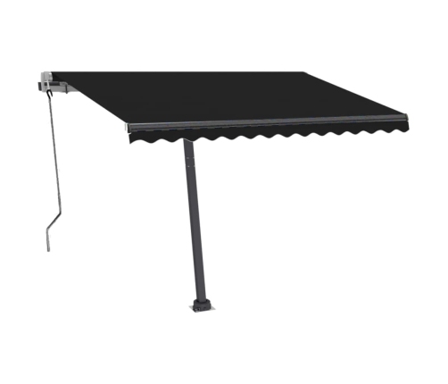 Toldo de pie automático gris antracita 350x250 cm