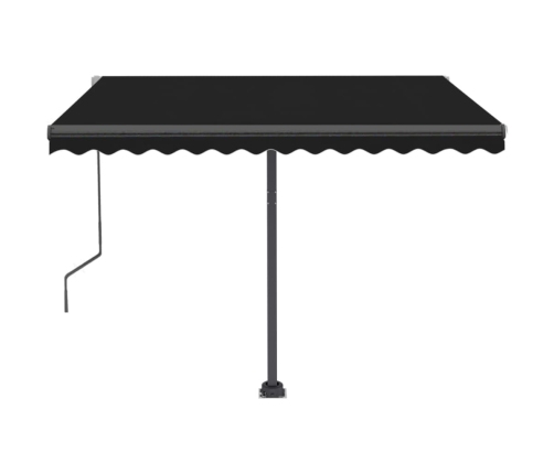 Toldo de pie automático gris antracita 350x250 cm