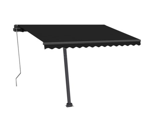 Toldo automático con LED y sensor de viento antracita 350x250cm