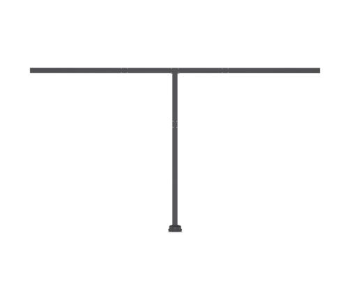 Toldo automático LED sensor de viento gris antracita 400x300 cm