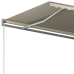 Toldo de pie automático crema 450x300 cm