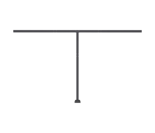 Toldo automático LED sensor de viento gris antracita 400x350 cm