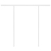 Toldo retráctil automático con postes amarillo blanco 3,5x2,5 m