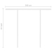 Toldo retráctil automático con postes gris antracita 3,5x2,5 m