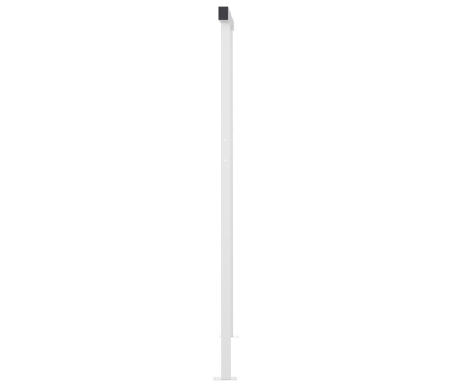 Toldo manual retráctil con LED azul y blanco 4x3,5 m