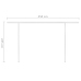 Toldo retráctil automático con postes crema 4,5x3, 5m