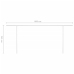 Toldo retráctil automático con postes crema 6x3,5 m