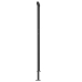 Toldo manual retráctil con postes naranja y marrón 3x2,5 m