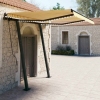 Toldo manual retráctil con LED amarillo y blanco 3,5x2,5 m