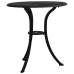 Mesa y sillas de bistró 3 piezas aluminio fundido negro