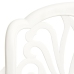 Mesa y sillas de bistró 3 piezas aluminio fundido blanco