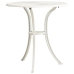 Mesa y sillas de bistró 3 piezas aluminio fundido blanco