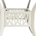 Mesa y sillas de bistró 3 piezas aluminio fundido blanco