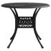 Mesa y sillas de bistró 5 piezas aluminio fundido negro