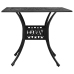Mesa y sillas de bistró 5 piezas aluminio fundido negro